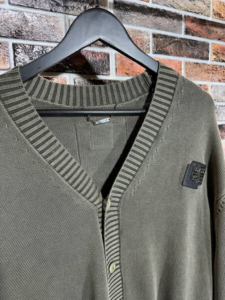 Мужской кардиган Givenchy мужской вязаная ткань графитовый 156868-2