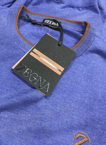 Мужской свитер Zegna мужской трикотаж фиолетовый 122281-4