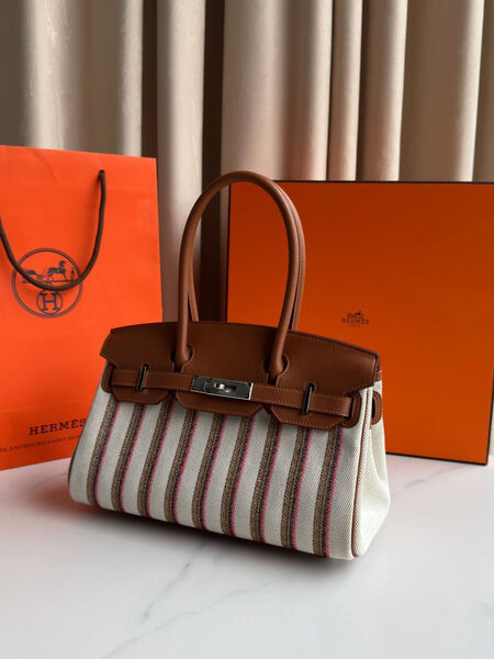 Сумка Hermès Birkin 29 женский кожа графитовый 189598-3