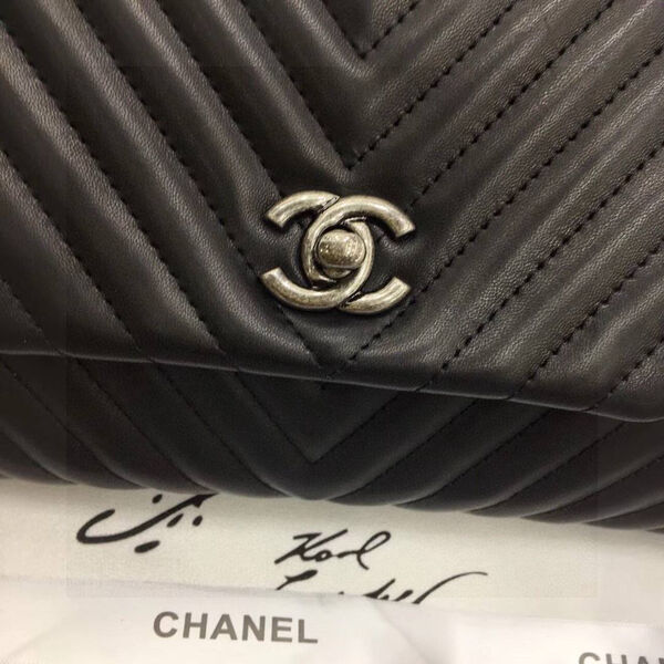 Сумка Chanel женский кожа черный 196549-5