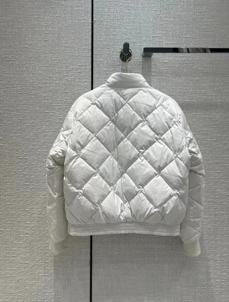 Пуховик двусторонний Hermès женский белый 63432-6