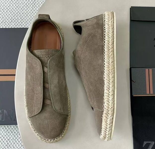 Мужские кеды Zegna мужской замша 185781