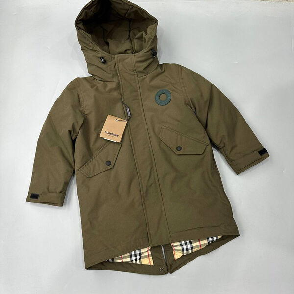 Детская куртка Burberry болотный 165611
