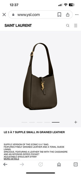 Сумка Saint Laurent женский кожа графитовый 143500-4