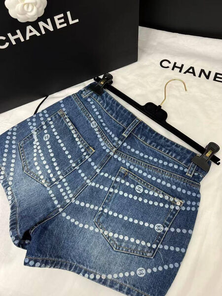 Шорты Chanel женский джинса синий 185248-2
