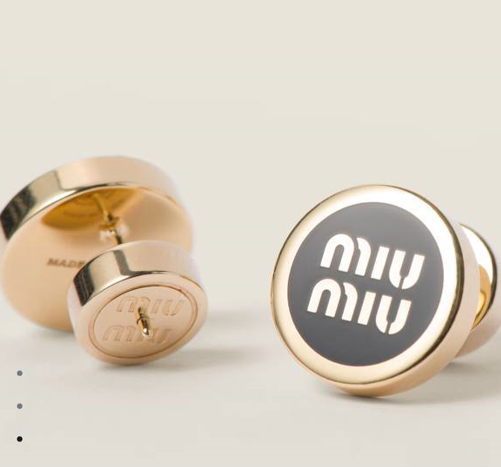 Серьги Miu Miu черный 175834