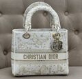 Сумка Christian Dior Lady женский текстиль бежевый 141968-1