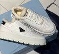 Кеды Prada женский кожа swift белый 166589