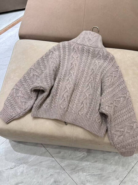 Кардиган Brunello Cucinelli женский вязаная ткань графитовый 197132-5