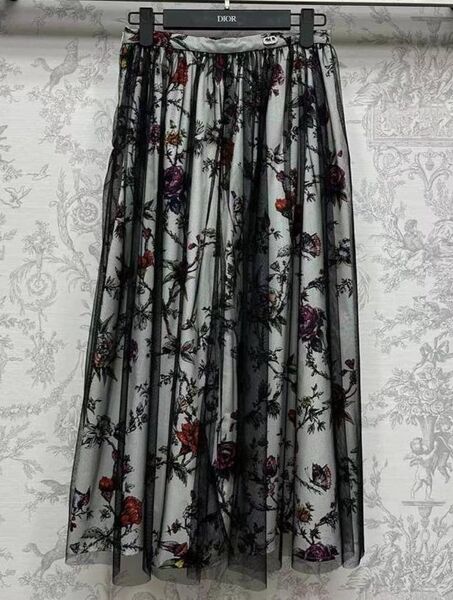 Юбка Christian Dior женский графитовый 142637