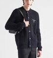 Мужской кардиган Prada мужской вязаная ткань черный 126818-1