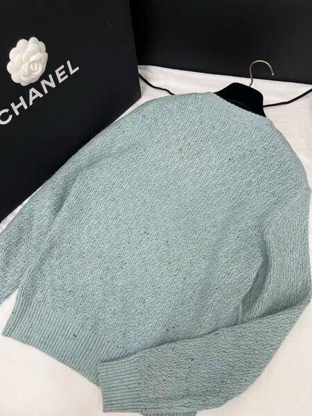 Кардиган Chanel женский вязаная ткань болотный 194958-2