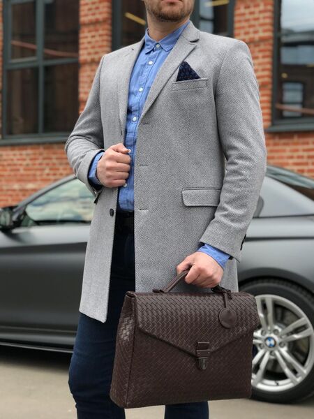 Портфель Bottega Veneta мужской кожа 61984-3
