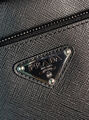 Мужской несессер космктичка Prada мужской кожа черный 171176-3