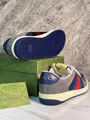 Мужские кроссовки Gucci мужской текстиль графитовый 162462-10