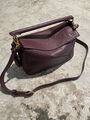 Сумка Loewe женский кожа бордовый 194894-2