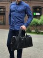 Дорожная сумка Bottega Veneta мужской кожа черный 19105-4