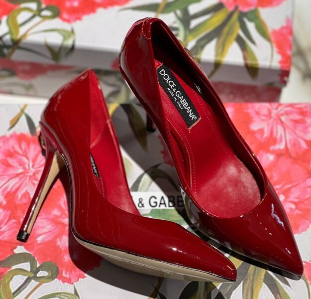 Туфли Dolce&Gabbana женский кожа бордовый 138800