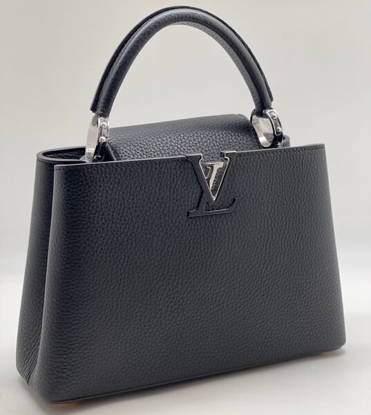 Сумка Louis Vuitton Capucines женский кожа черный 98531