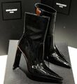 Ботильоны Saint Laurent женский кожа черный 161790-1