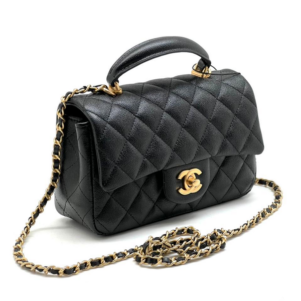 Сумка Chanel женский кожа черный 73401