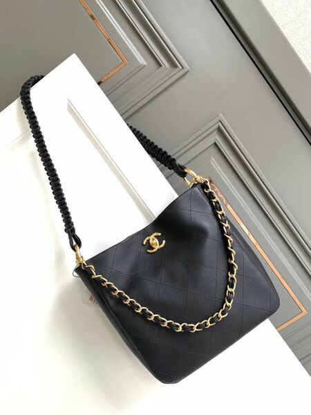 Сумка Chanel женский кожа черный 123257-2