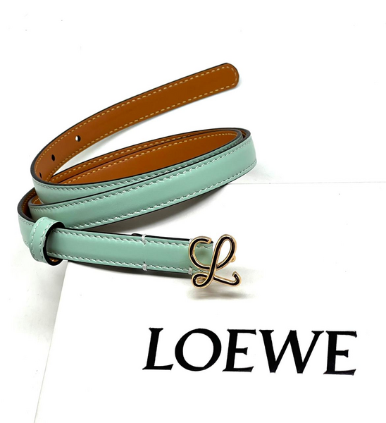 Женский ремень Loewe женский кожа болотный 21744-2
