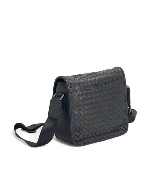 Мужская сумка мессенджер Bottega Veneta мужской кожа черный 149995