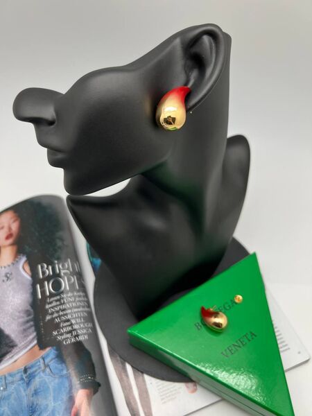 Серьги Bottega Veneta бронзовый 175384-2