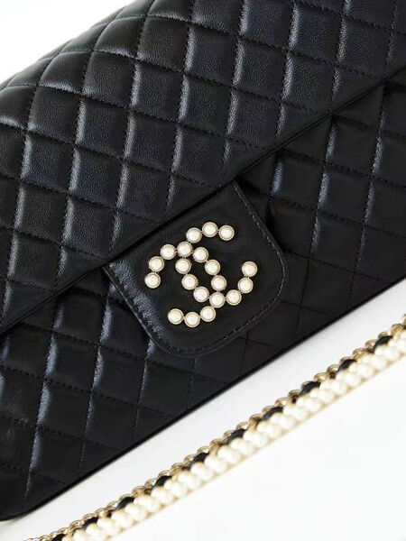Сумка Chanel женский кожа черный 127546-3