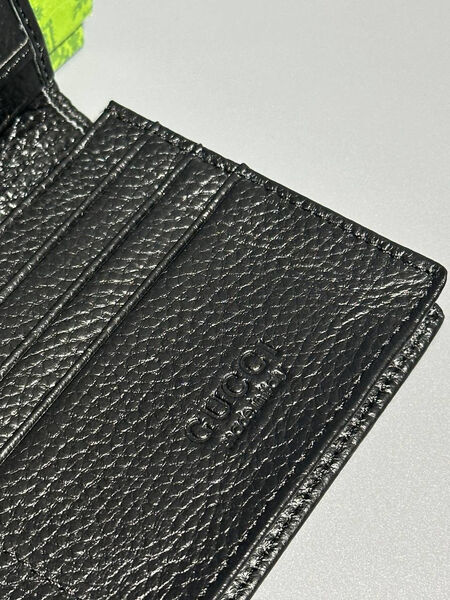 Мужской портмоне Gucci мужской кожа черный 154018-6