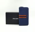 Портмоне мужской Prada мужской кожа синий 61958-2