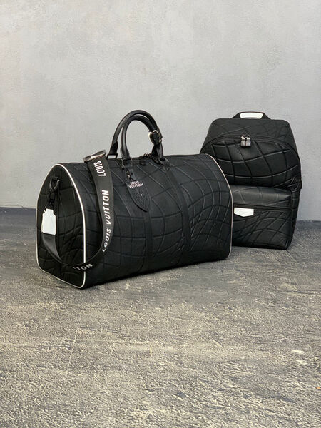Дорожная сумка Louis Vuitton мужской кожа черный 106013-2