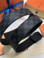 Мужской ремень Louis Vuitton мужской канва черный 52773-3