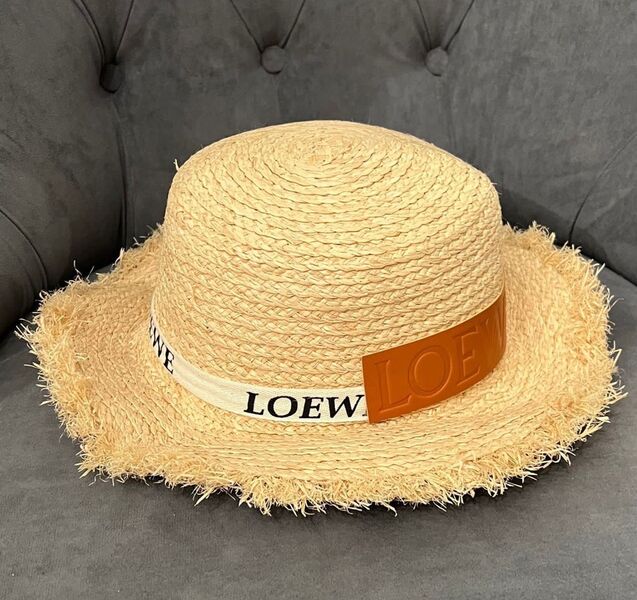 Шляпа Loewe женский солома бежевый 118638