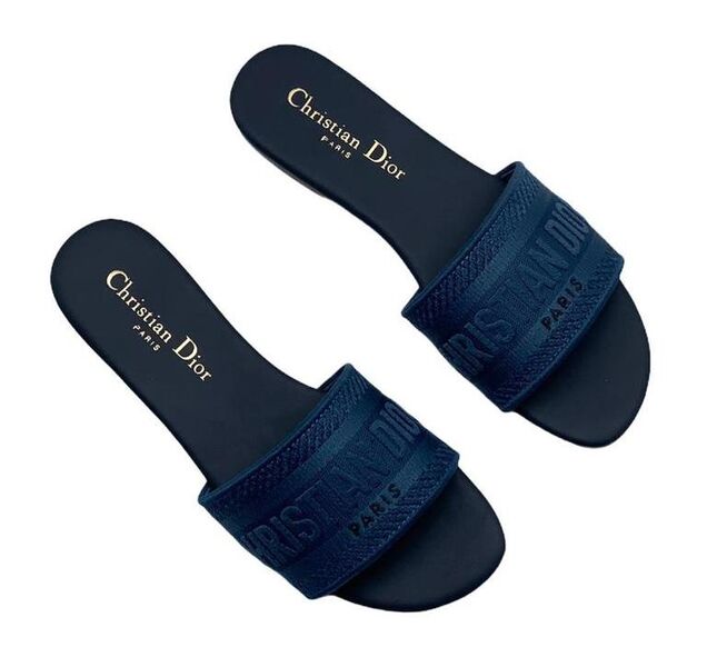 Мюли Christian Dior женский синий 54513