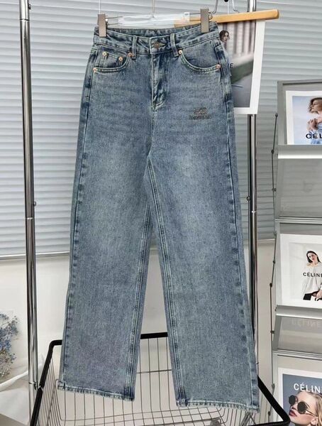Джинсы Balenciaga женский джинса бирюзовый 124514