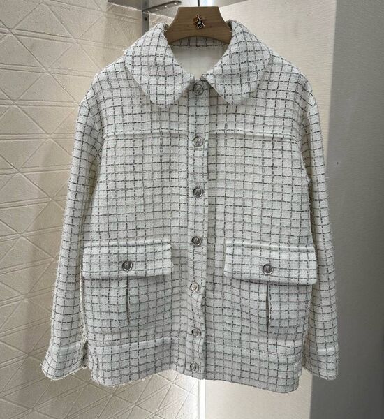 Пиджак Chanel женский графитовый 195261