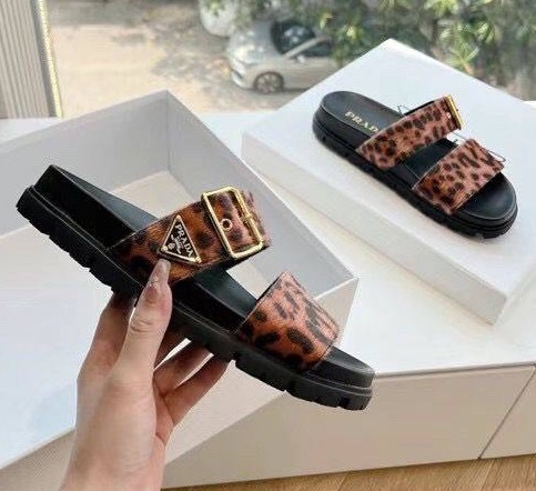 Шлепки Prada женский текстиль 153839