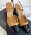 Туфли Chanel женский кожа бежевый 124618-1