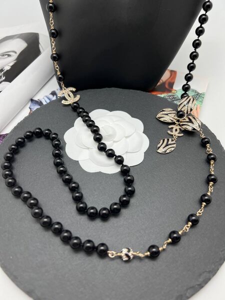 Колье Chanel черный 175848-2