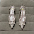 Туфли Valentino женский кожа бежевый 121279-2