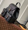 Рюкзак Louis Vuitton женский кожа черный 150383-1