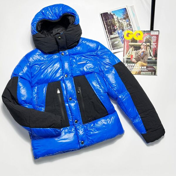 Мужской пуховик Burberry мужской синий 161330-14