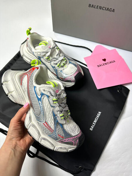 Кроссовки Balenciaga женский кожа графитовый 112071-2