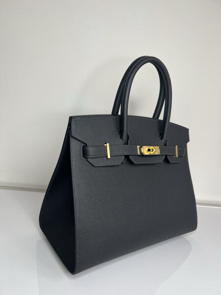 Сумка Hermès Birkin 30 женский кожа графитовый 139367-2