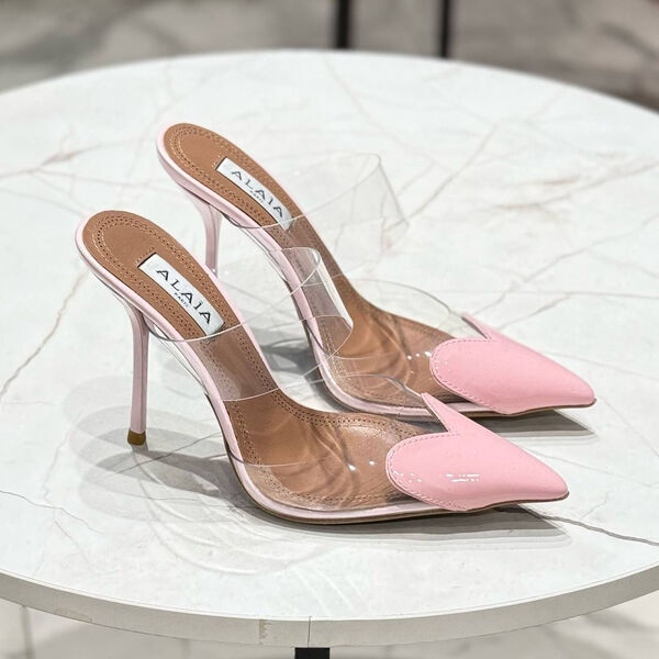 Туфли Alaïa женский кожа розовый 150381-4