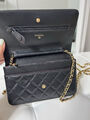 Сумка Chanel Mini женский кожа черный 143090-3
