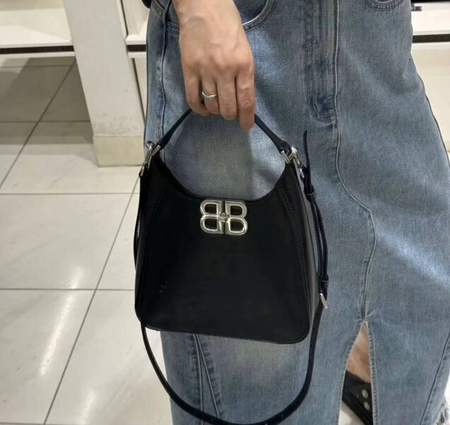 Сумка Balenciaga женский кожа черный 165826-3