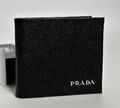 Мужской портмоне Prada мужской кожа черный,коричневый 153062